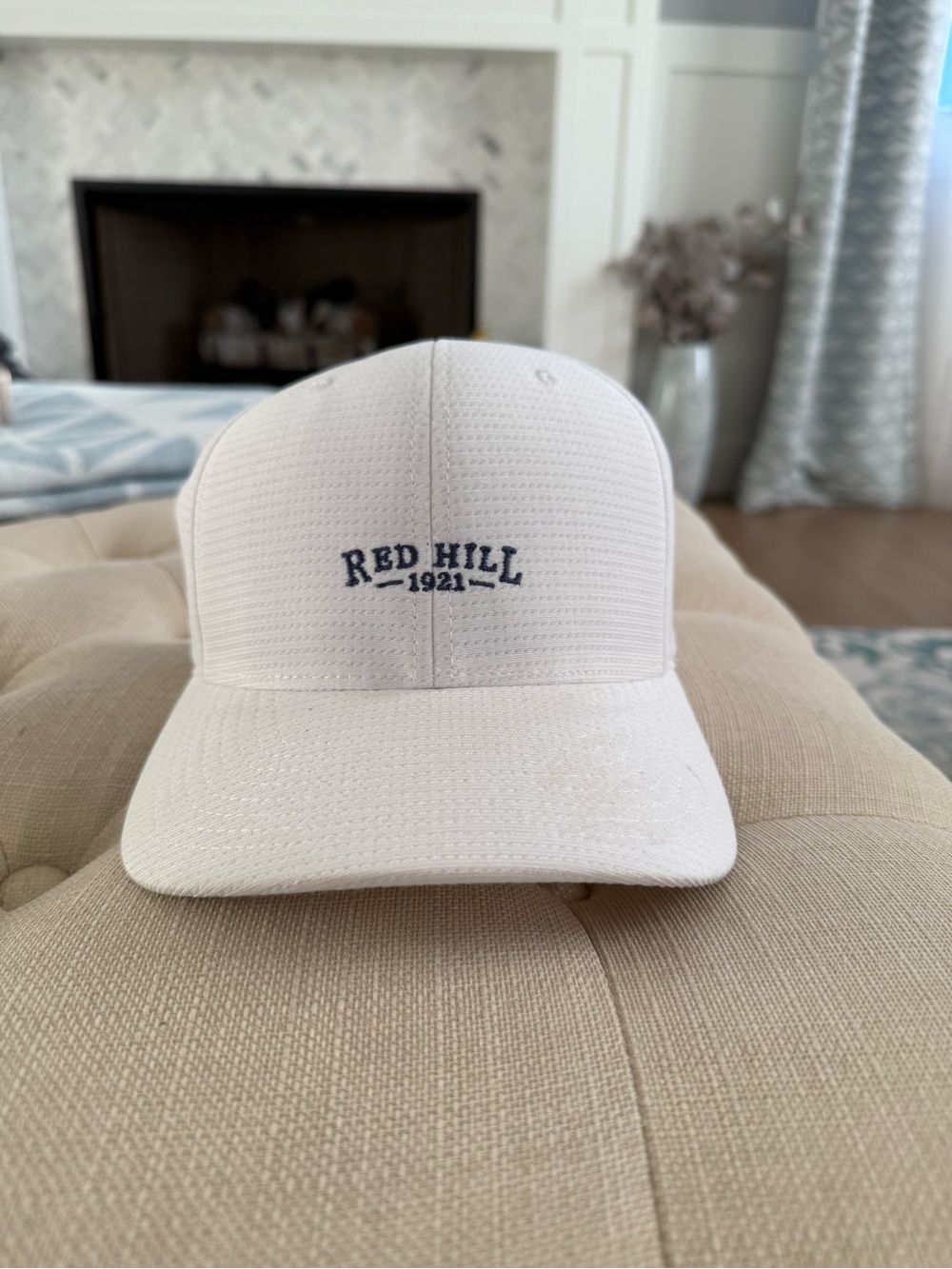 1921 White Mesh Baseball Cap